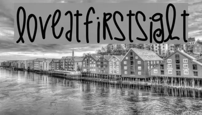 LoveAtFirstSight Font examples