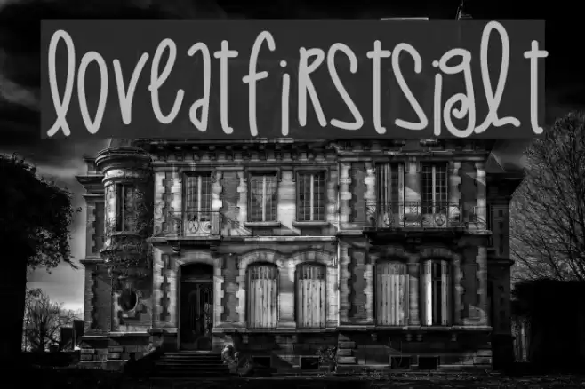 LoveAtFirstSight Font examples