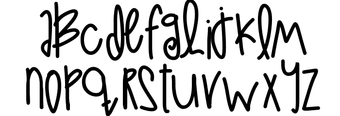 LoveAtFirstSight Font LOWERCASE