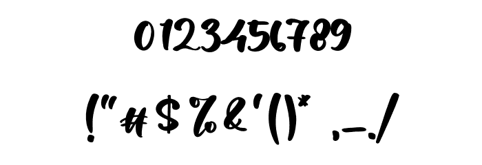 LoveAustralia Font OTHER CHARS