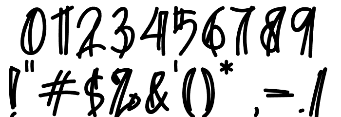 LoveBeti Font OTHER CHARS