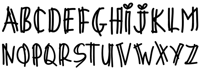 LoveBeti Font LOWERCASE