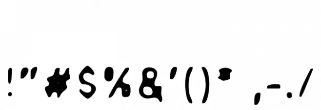 LoveBoardDEMO Font OTHER CHARS
