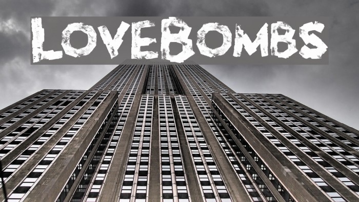 LoveBombs Font examples