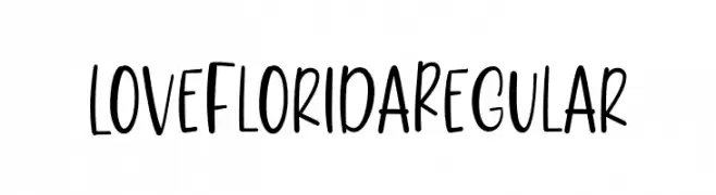 LoveFloridaRegular  Frei Schriftart Herunterladen
