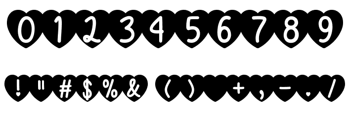 LoveIsAwesome2 Font OTHER CHARS