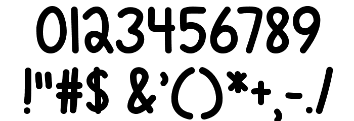 LoveIsComplicatedAgain-Bold Font OTHER CHARS
