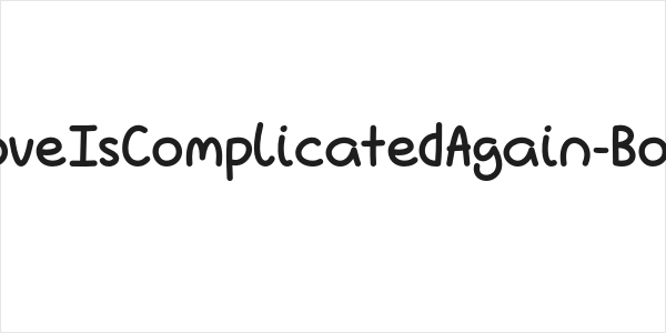 LoveIsComplicatedAgain-Bold Logo