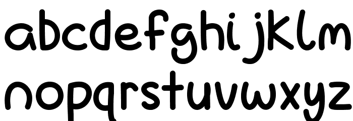 LoveIsComplicatedAgain-Bold Font LOWERCASE