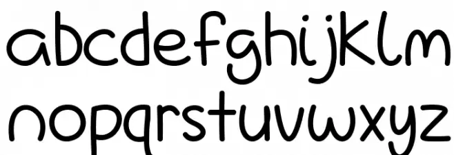 LoveIsComplicatedAgain Schriftart Kleinbuchstaben