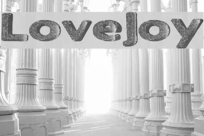 LoveJoy Font examples