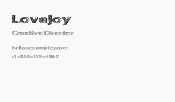 LoveJoy Business Card