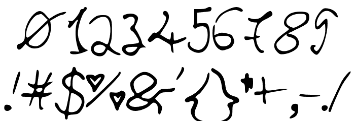 LoveJuliet Font OTHER CHARS