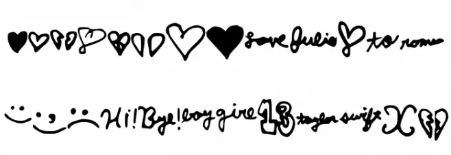 LoveJuliet Polices MINUSCULES