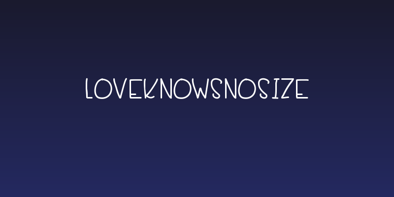 LoveKnowsNoSize Social Header