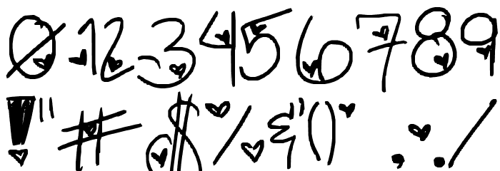 LoveLetter_kR3wgZ Font OTHER CHARS