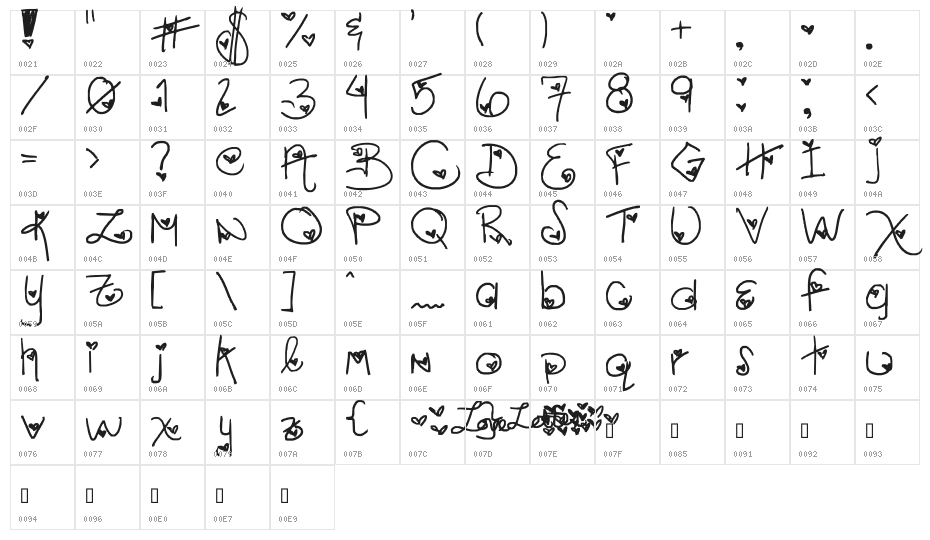 LoveLetter_kR3wgZ Character Map