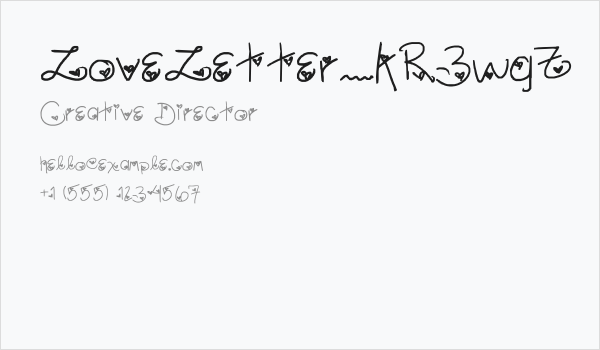 LoveLetter_kR3wgZ Business Card
