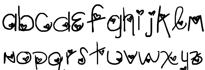 LoveLetter_kR3wgZ Font LOWERCASE