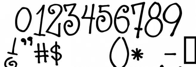 LoveLetters Font OTHER CHARS