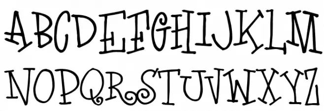 LoveLetters Font Litere mari