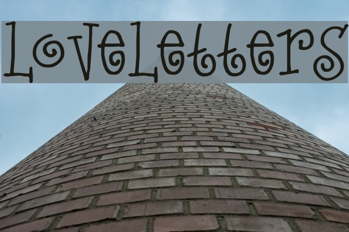 LoveLetters Fonte examples