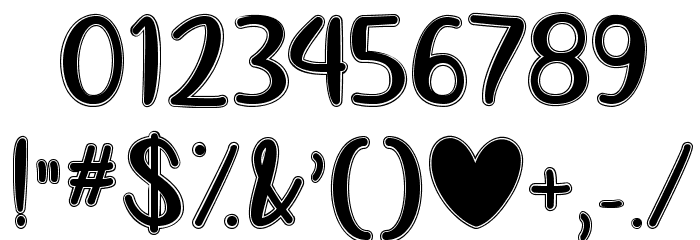 LoveLikeThis Font OTHER CHARS