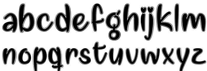 LoveLikeThis Font LOWERCASE