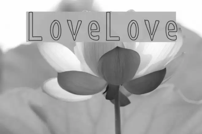 LoveLove Font examples