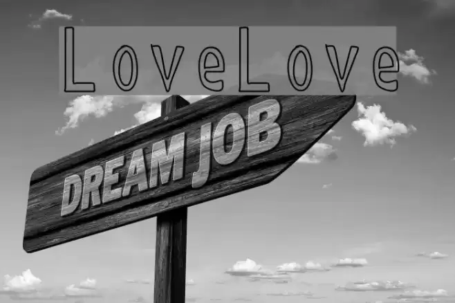 LoveLove Font examples