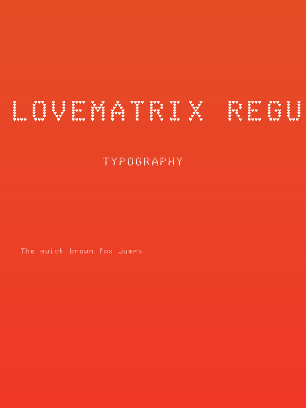 LoveMatrix Regular Poster