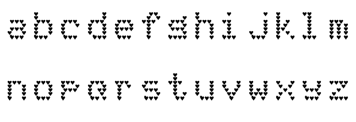 LoveMatrix Regular Font LOWERCASE