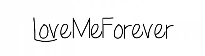 LoveMeForever  Frei Schriftart Herunterladen