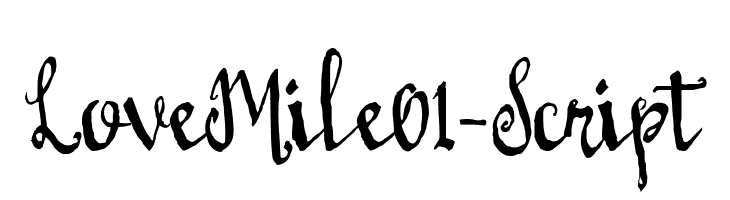 LoveMile01-Script  Frei Schriftart Herunterladen