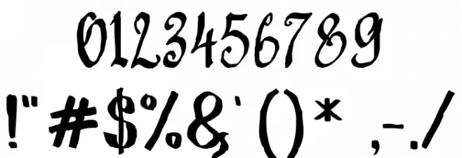 LoveMile01-Script Font OTHER CHARS