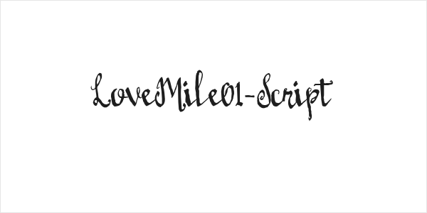 LoveMile01-Script Logo