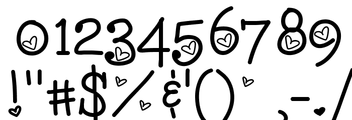 LoveNessTwo Font OTHER CHARS