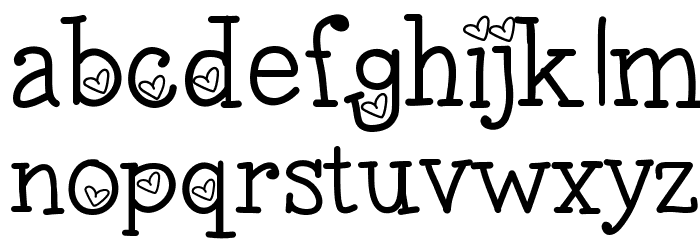 LoveNessTwo Font LOWERCASE