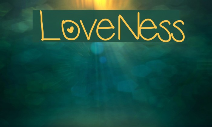 LoveNess Font examples