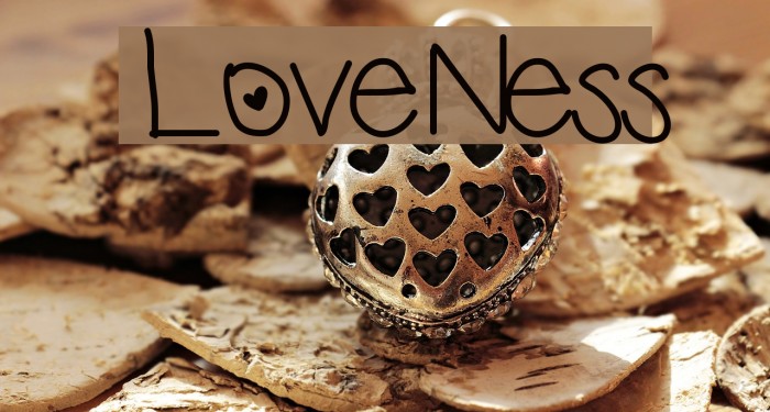 LoveNess Font examples