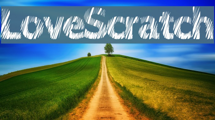 LoveScratch Font examples
