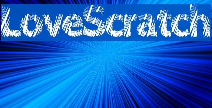LoveScratch Font examples