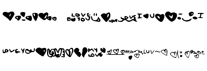 LoveShock Font LOWERCASE