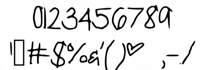 LoveStruck Font OTHER CHARS