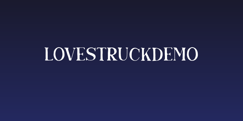 LoveStruckDemo Social Header