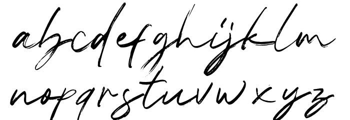 LoveStruckScriptDemo Font LOWERCASE