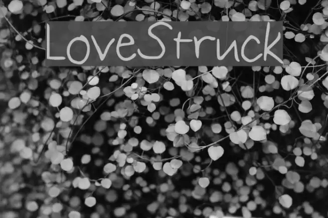 LoveStruck Font examples