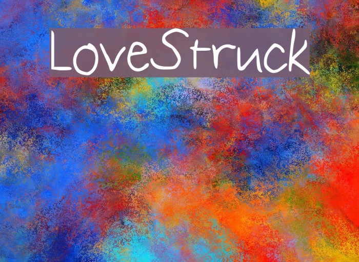 LoveStruck Fonte examples