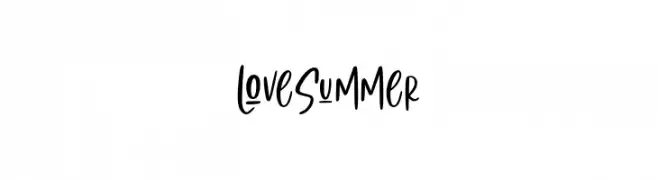 LoveSummer  नि: शुल्क फ़ॉन्ट्स डाउनलोड