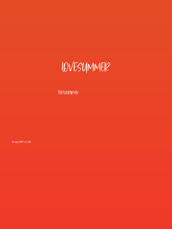 LoveSummer Poster